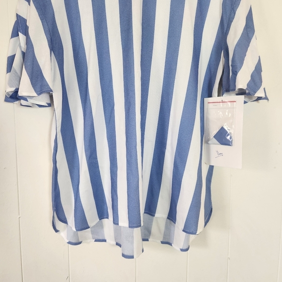 Soft Surroundings Main Sail Tunic Blue White Striped Photo Shoot Sample Petite S - Picture 6 of 16